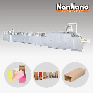 Как работает машина для производства бумажных пакетов?